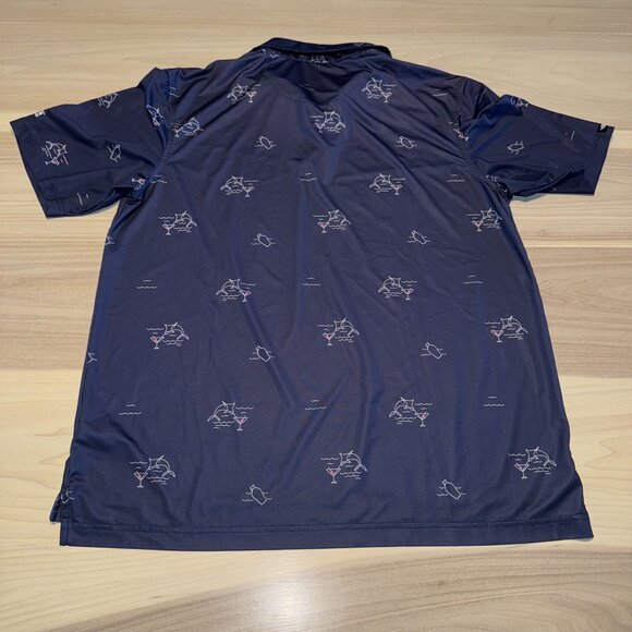 Straight Down Performance Short Sleeve Braemar Golf Polo Shirt Men's Large L - Picture 3 of 6